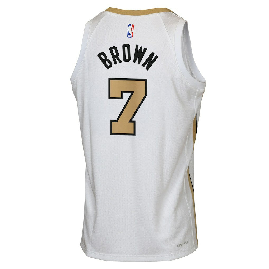 Jaylen Brown Boston Celtics Youth 2025/26 City Edition Swingman Jersey Outlet