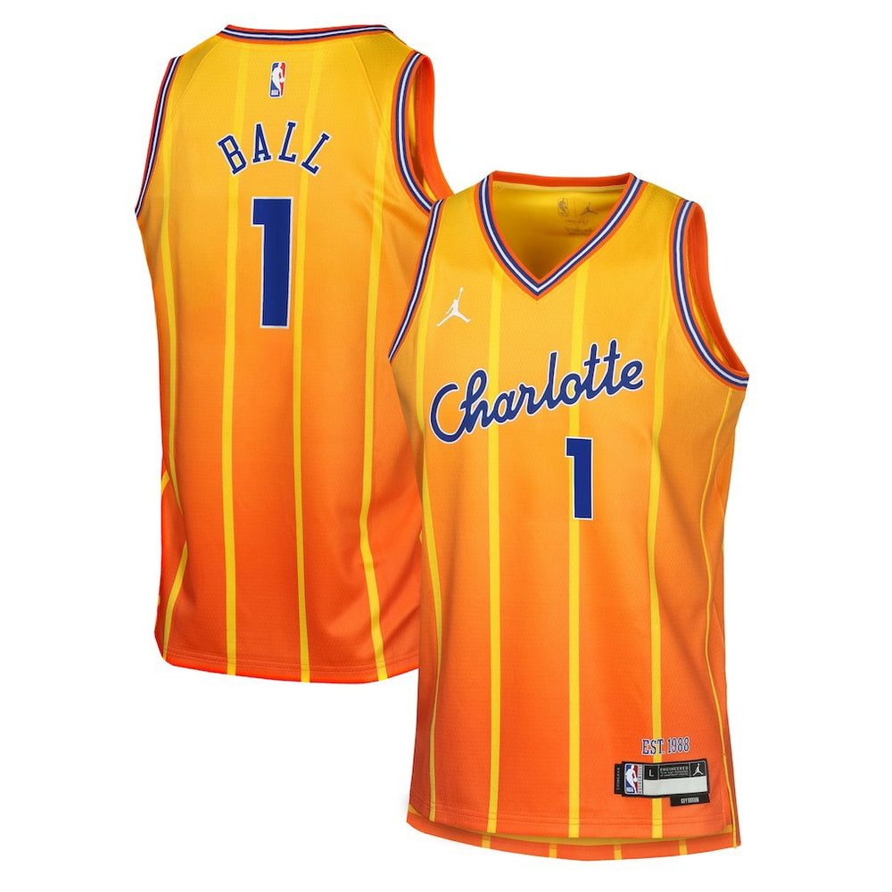 LaMelo Ball Charlotte Hornets Youth 2025/26 City Edition Swingman Jersey Discount