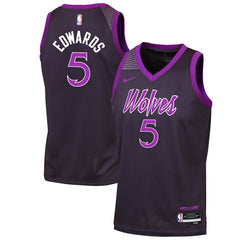 Anthony Edwards Minnesota Timberwolves Youth 2025/26 City Edition Swingman Jersey On Sale
