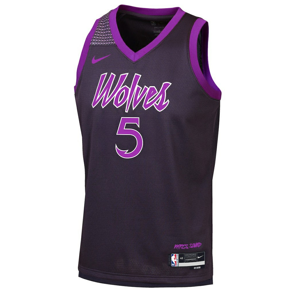 Anthony Edwards Minnesota Timberwolves Youth 2025/26 City Edition Swingman Jersey On Sale