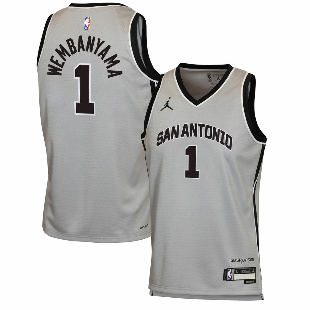 Victor Wembanyama San Antonio Spurs Jordan Brand Youth Swingman Jersey New