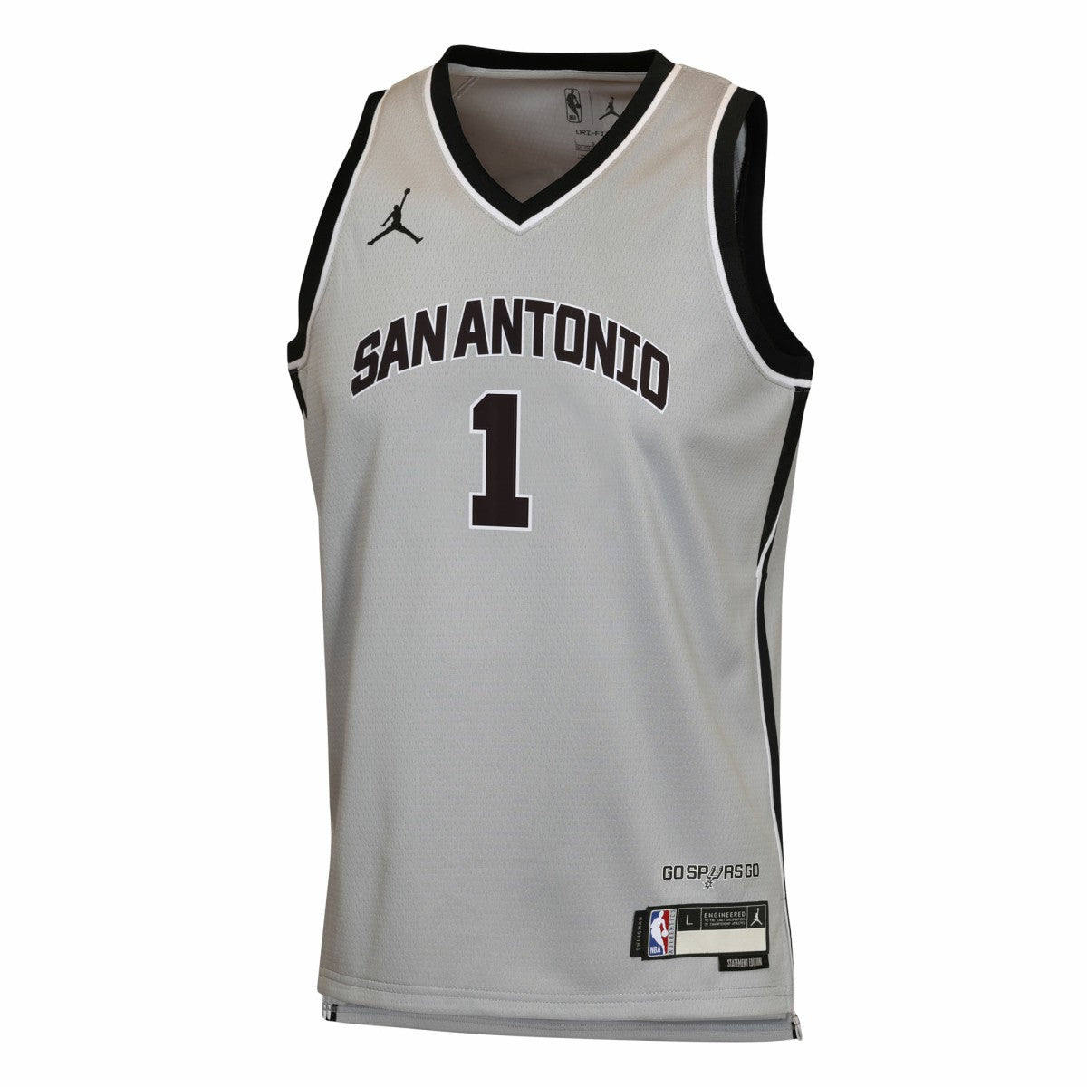 Victor Wembanyama San Antonio Spurs Jordan Brand Youth Swingman Jersey New