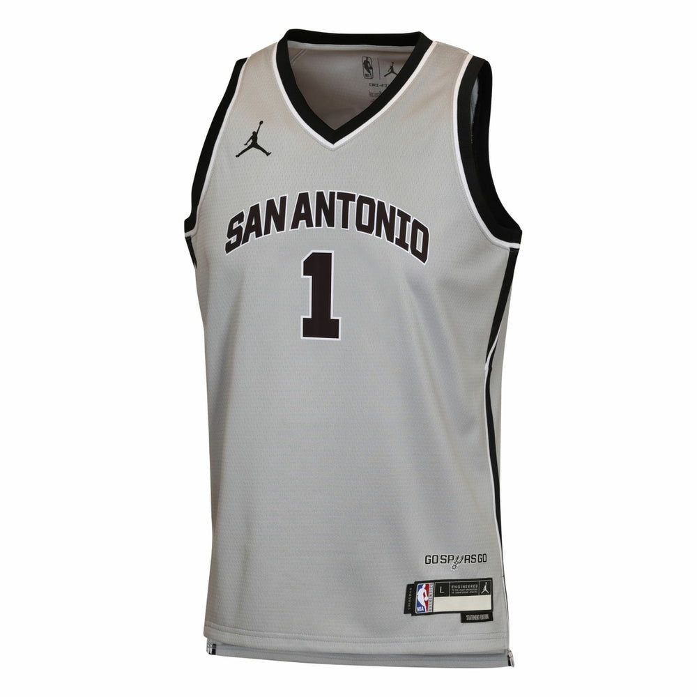 Victor Wembanyama San Antonio Spurs Jordan Brand Youth Swingman Jersey New