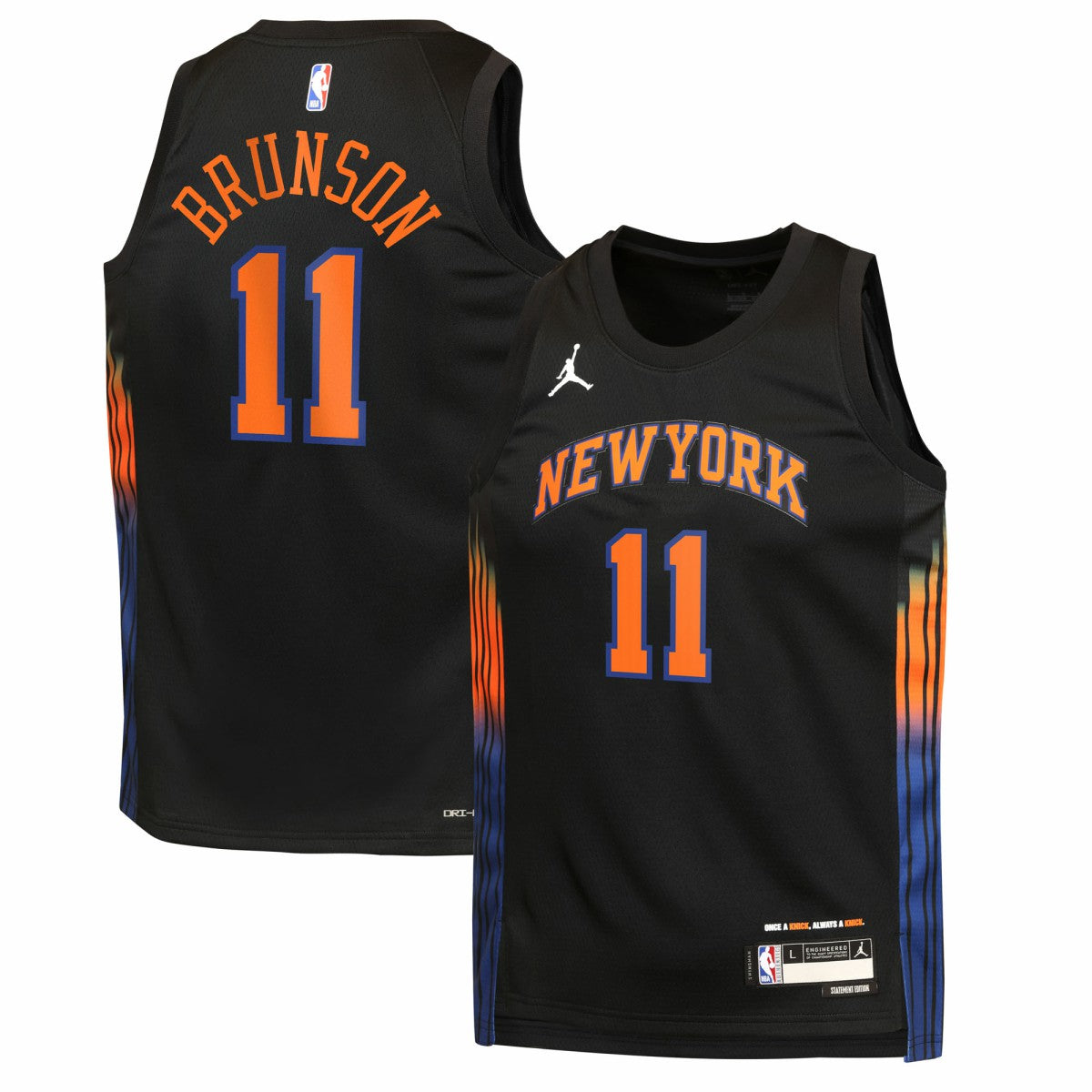 Jalen Brunson New York Knicks Jordan Brand Youth Swingman Jersey For Sale