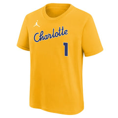 LaMelo Ball Charlotte Hornets Youth 2025/26 City Edition Name & Number T-Shirt On Sale