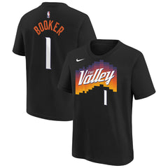 Devin Booker Phoenix Suns Youth 2025/26 City Edition Name & Number T-Shirt For Sale