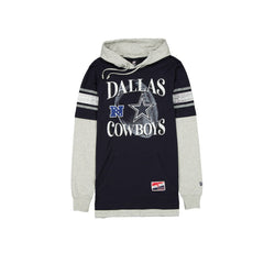 Dallas Cowboys New Era Twofer Layered Long Sleeve Hoodie T-Shirt