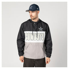 Dallas Cowboys New Era Ripstop Quarter-Zip Hooded Windbreaker