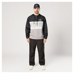 Dallas Cowboys New Era Ripstop Quarter-Zip Hooded Windbreaker