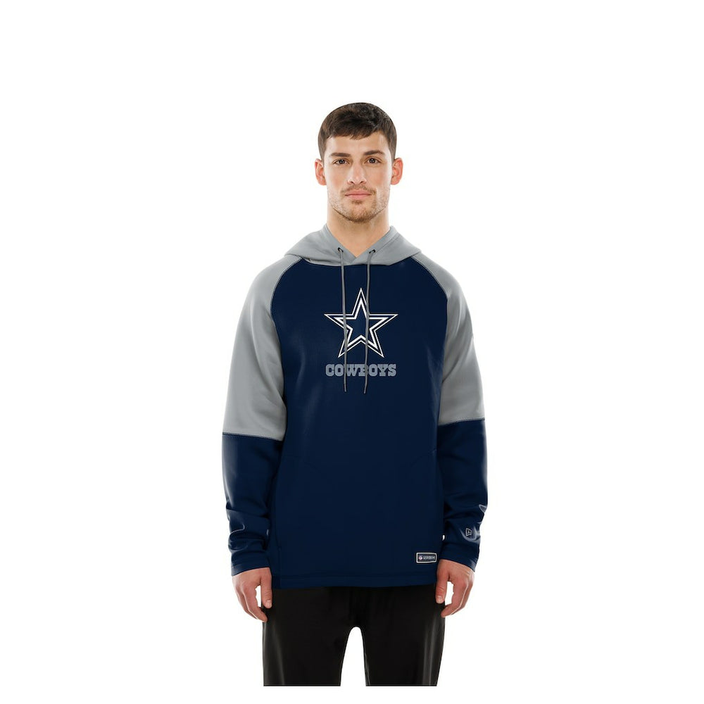 Dallas Cowboys New Era Combine Authentic Color Block Raglan Pullover Hoodie