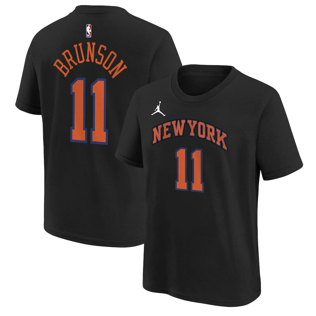 Jalen Brunson New York Knicks Jordan Brand Youth Statement Edition Name & Number T-Shirt Online