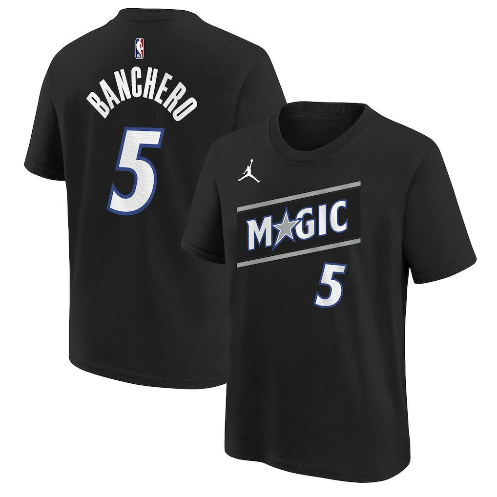 Paolo Banchero Orlando Magic Jordan Brand Youth Statement Edition Name & Number T-Shirt On Sale