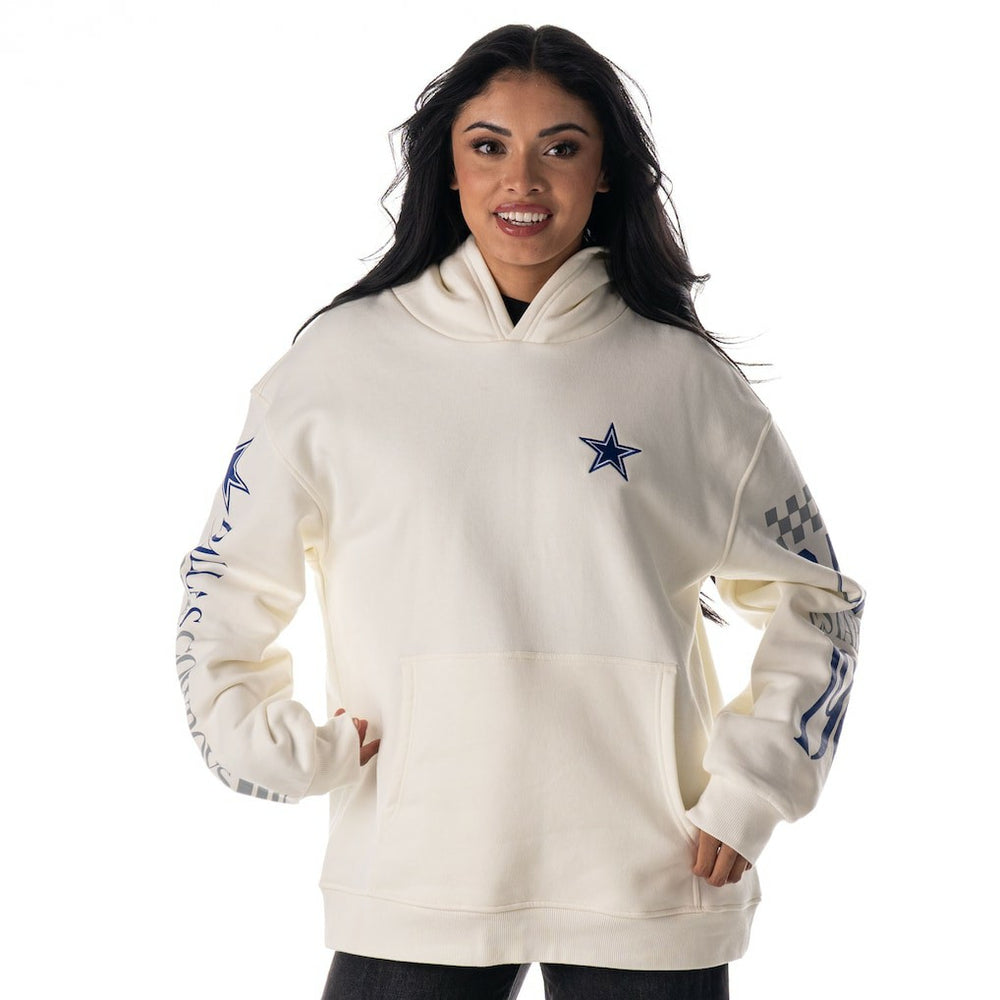 Dallas Cowboys  The Wild Collective Unisex Stacked Graphic Sleeve Fleece Hoodie