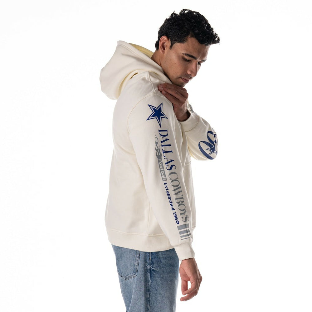 Dallas Cowboys  The Wild Collective Unisex Stacked Graphic Sleeve Fleece Hoodie