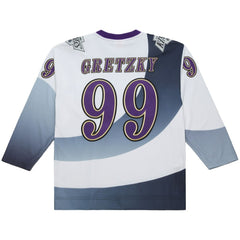 Wayne Gretzky Los Angeles Kings Mitchell & Ness Big & Tall 1995-96 Blue Line 2.0 Jersey For Sale