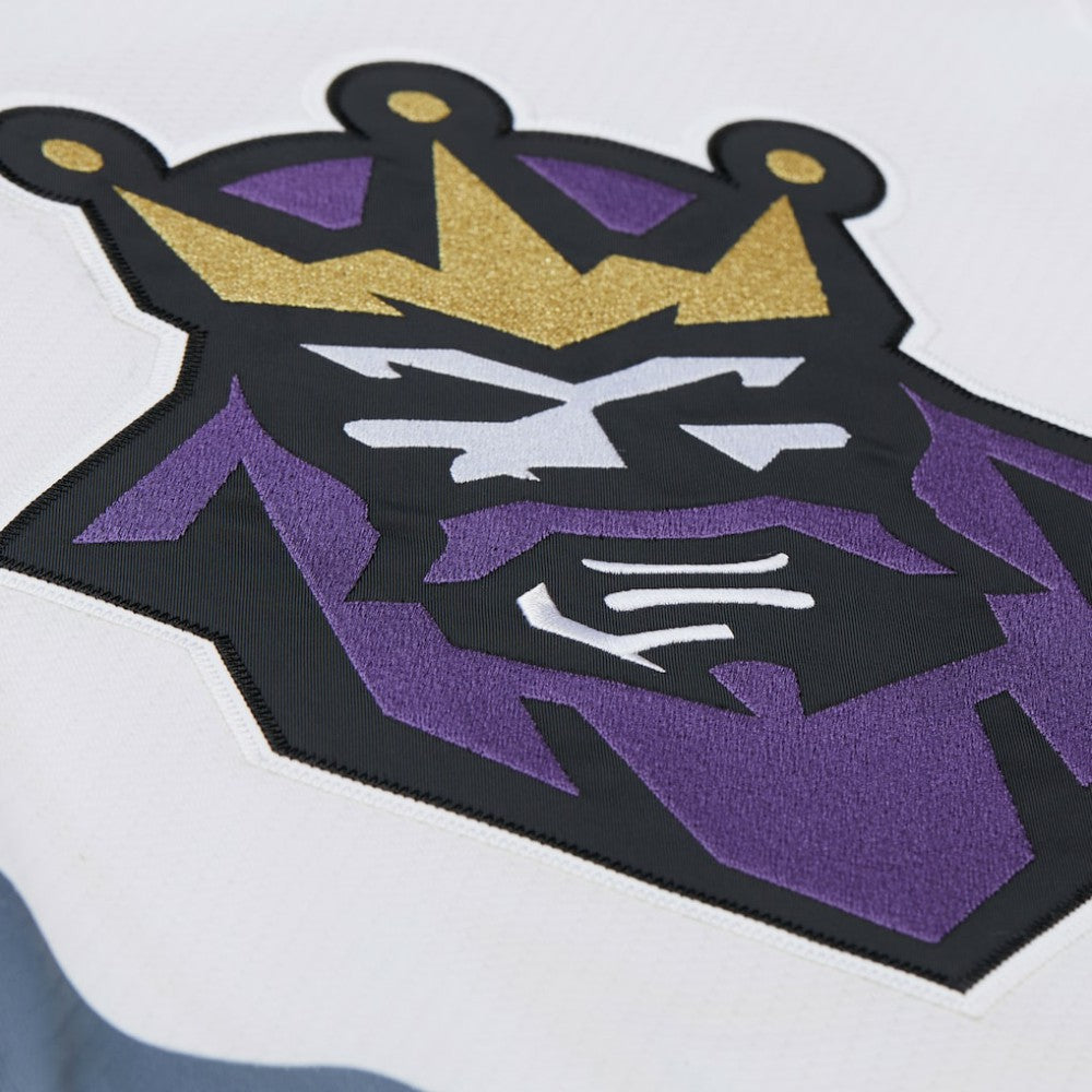 Wayne Gretzky Los Angeles Kings Mitchell & Ness Big & Tall 1995-96 Blue Line 2.0 Jersey For Sale
