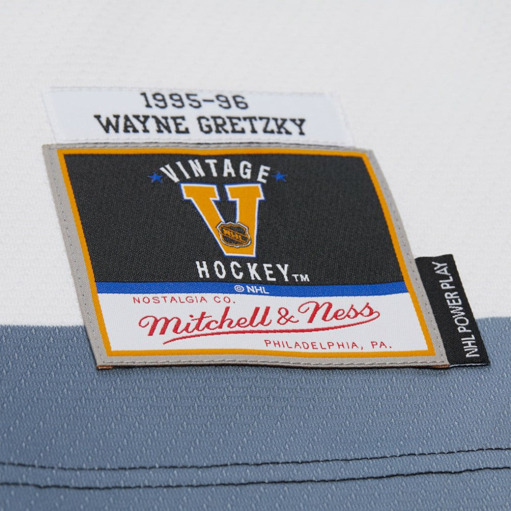 Wayne Gretzky Los Angeles Kings Mitchell & Ness Big & Tall 1995-96 Blue Line 2.0 Jersey For Sale