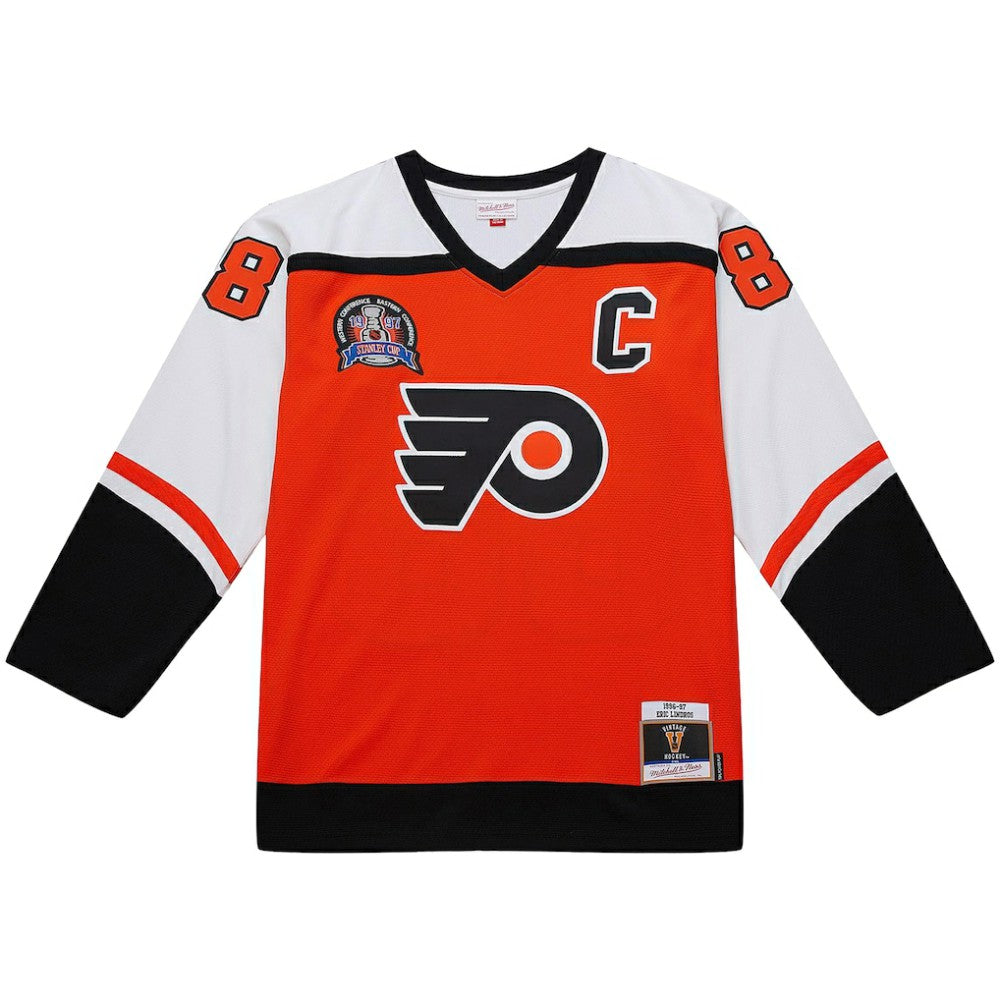 Eric Lindros Philadelphia Flyers Mitchell & Ness Big & Tall 1996-97 Blue Line 2.0 Jersey Sale