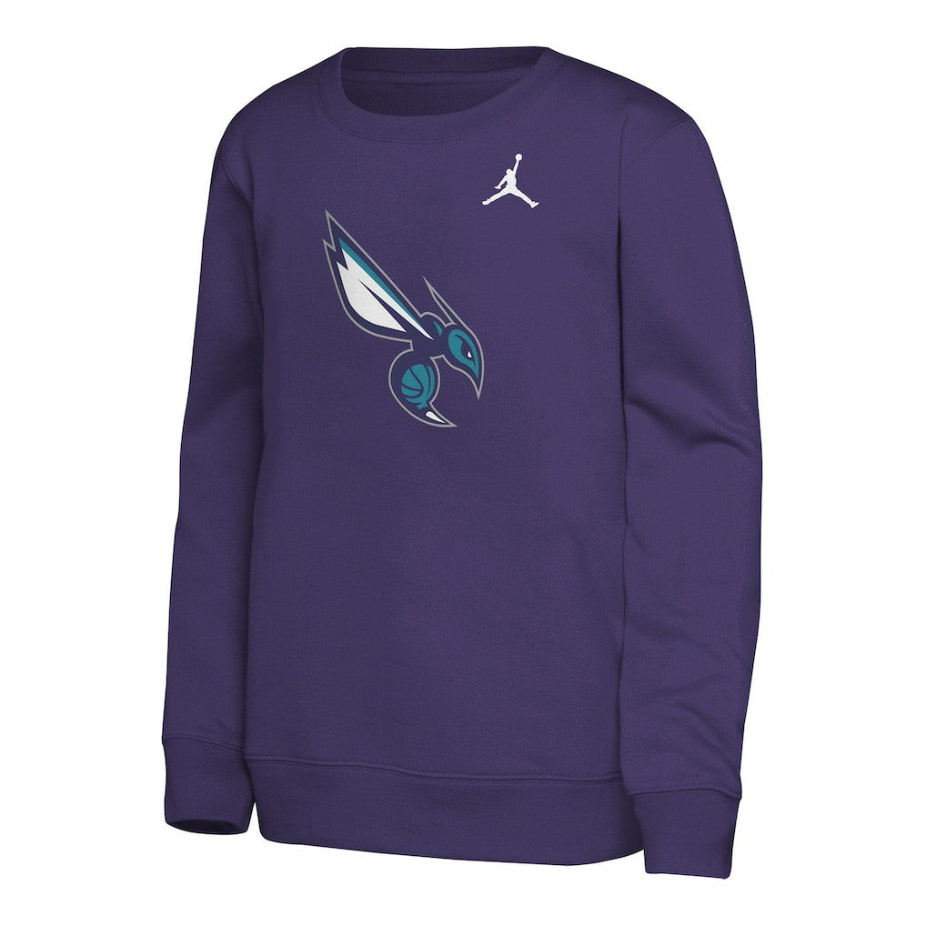 Charlotte Hornets Jordan Brand Youth Courtside Statement Edition Sweatshirt Discount