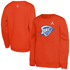 Oklahoma City Thunder Jordan Brand Youth Courtside Statement Edition Sweatshirt Discount