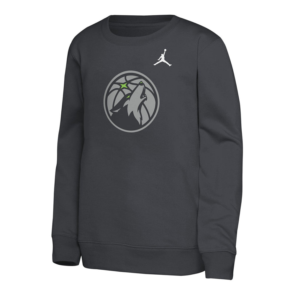 Minnesota Timberwolves Jordan Brand Youth Courtside Statement Edition Sweatshirt Discount