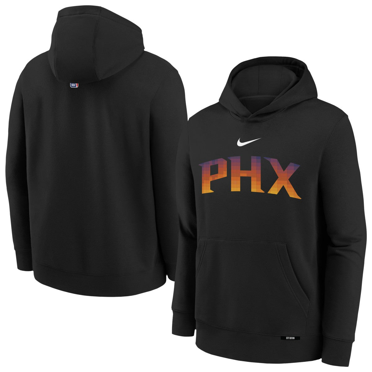 Phoenix Suns Youth 2025/26 City Edition Club Fleece Pullover Hoodie New
