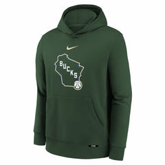 Milwaukee Bucks Youth 2025/26 City Edition Club Fleece Pullover Hoodie Discount