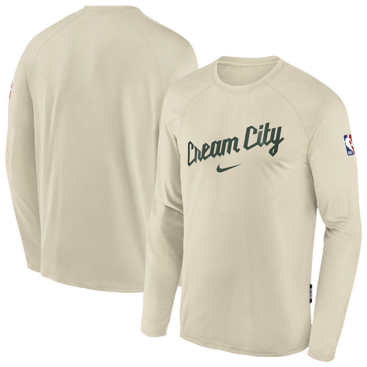 Milwaukee Bucks Youth 2025/26 City Edition Dri-Fit Long Sleeve Game Top Online