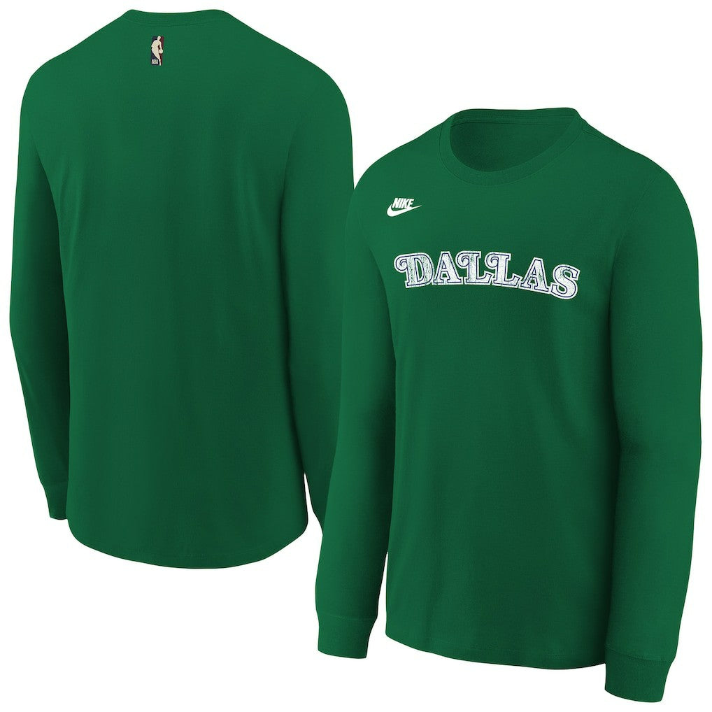Dallas Mavericks Youth Hardwood Classics Essential Logo Max90 Long Sleeve T-Shirt sale New