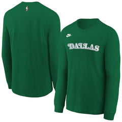Dallas Mavericks Youth Hardwood Classics Essential Logo Max90 Long Sleeve T-Shirt sale New