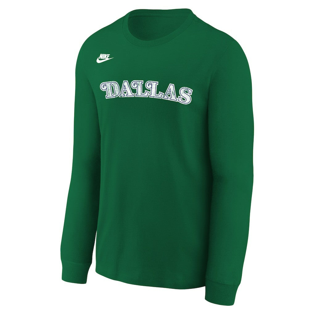 Dallas Mavericks Youth Hardwood Classics Essential Logo Max90 Long Sleeve T-Shirt sale New