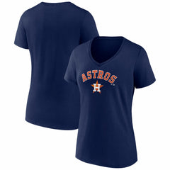 Houston Astros Women's Logo V-Neck T-Shirt | MLB Online