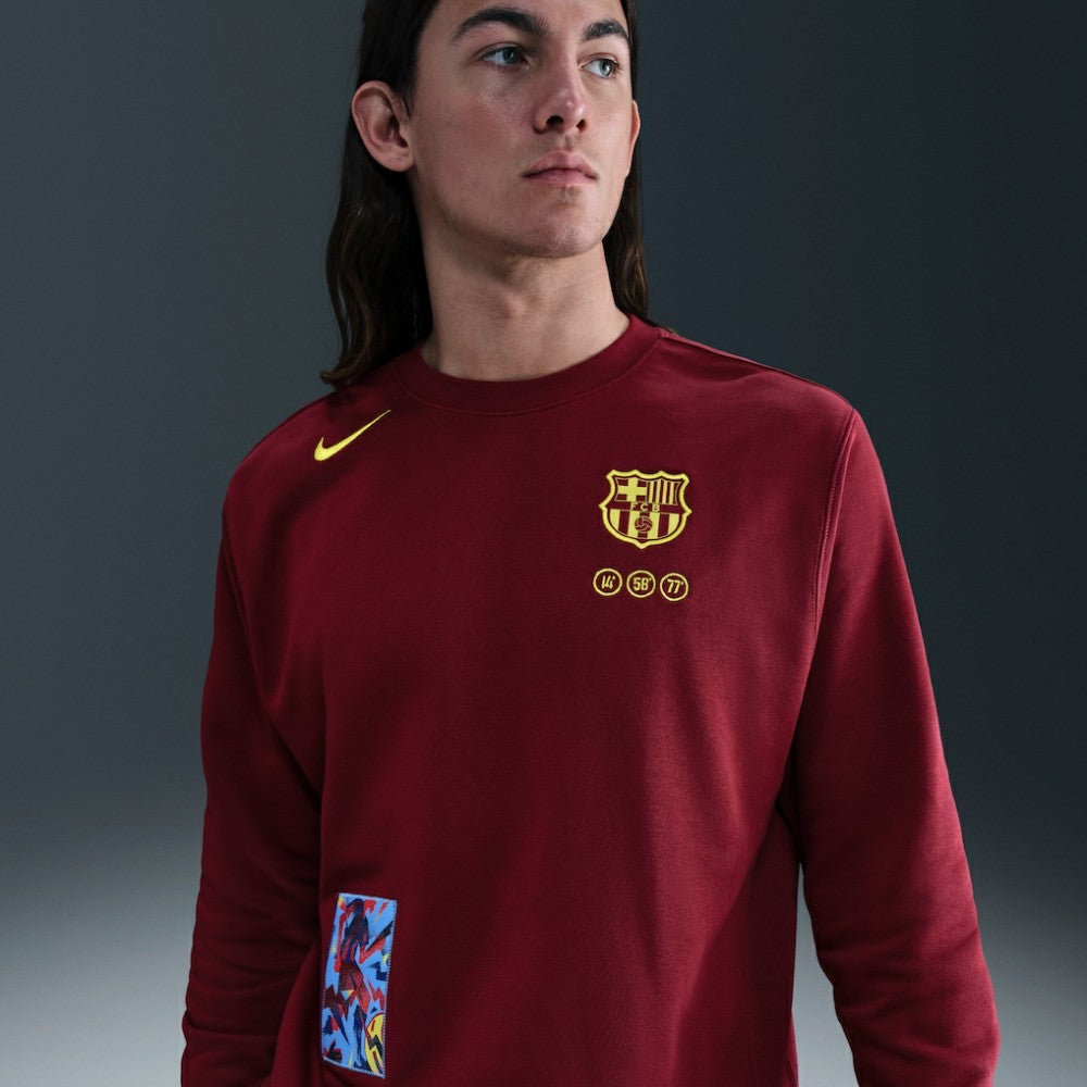Barcelona Special Edition Club Fleece Sweatshirt Red - Nike