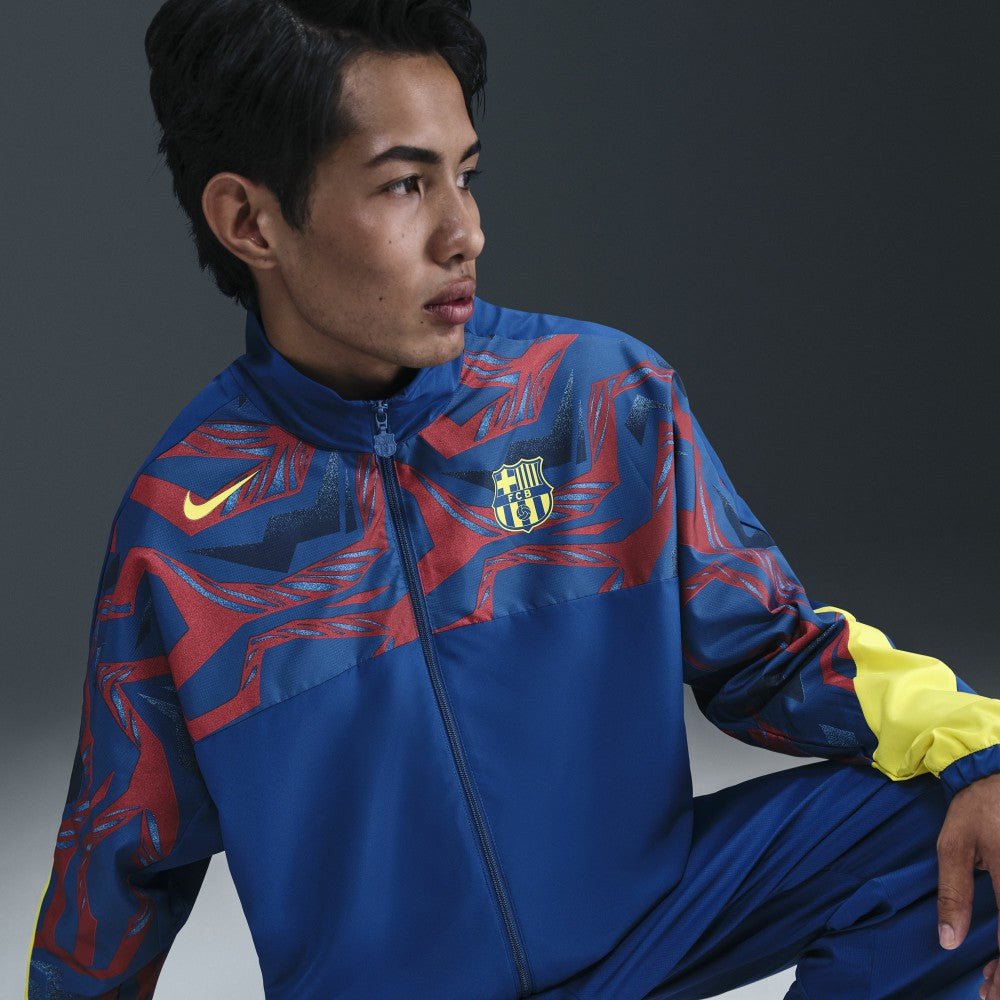 Barcelona Special Edition Street Woven Full-Zip Jacket Blue - Nike