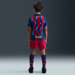 Barcelona Preschool 2025/26 Fourth Stadium Kit Set Blue/Red - Nike