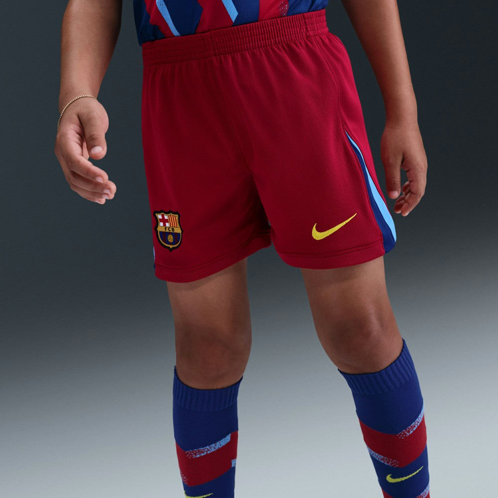 Barcelona Preschool 2025/26 Fourth Stadium Kit Set Blue/Red - Nike
