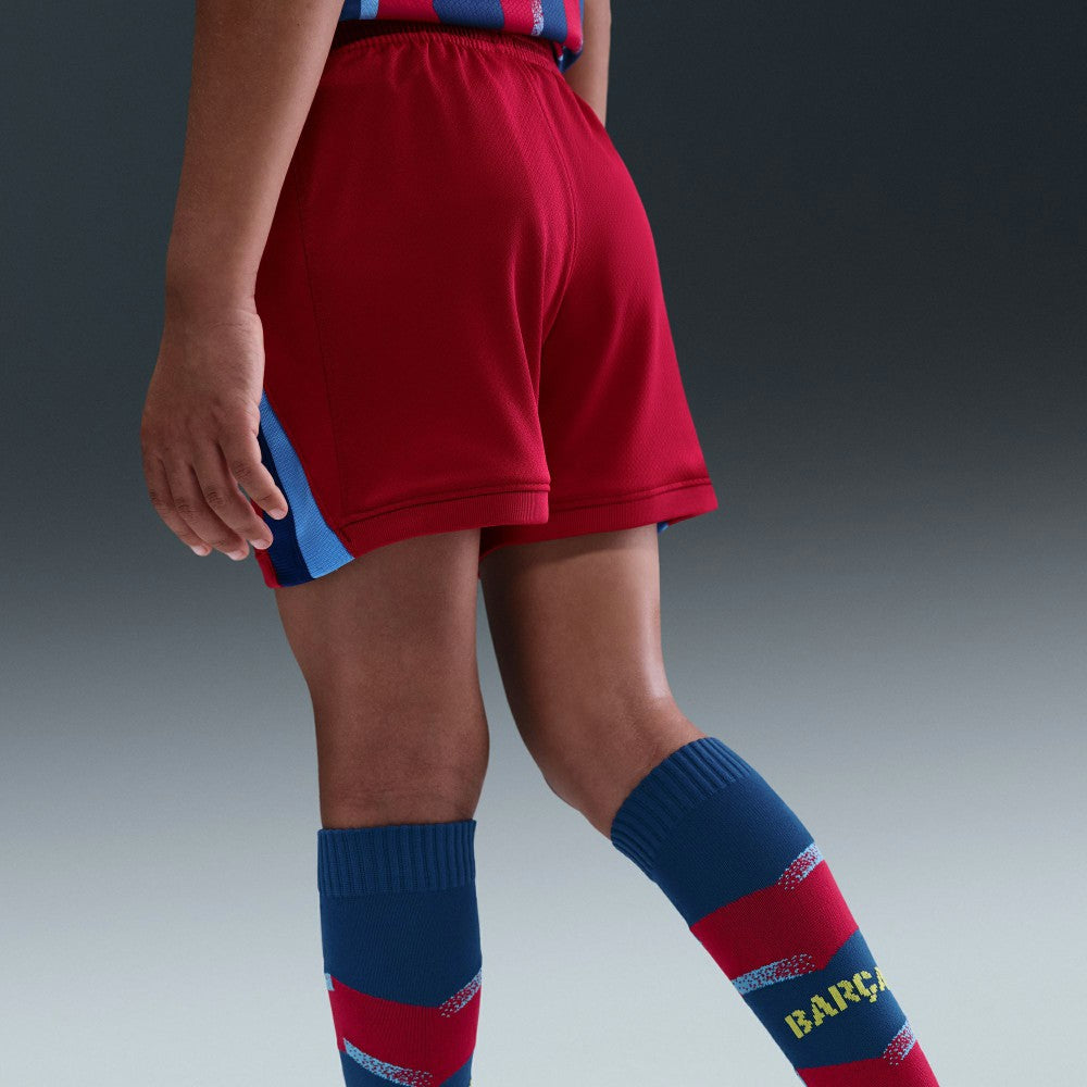 Barcelona Preschool 2025/26 Fourth Stadium Kit Set Blue/Red - Nike