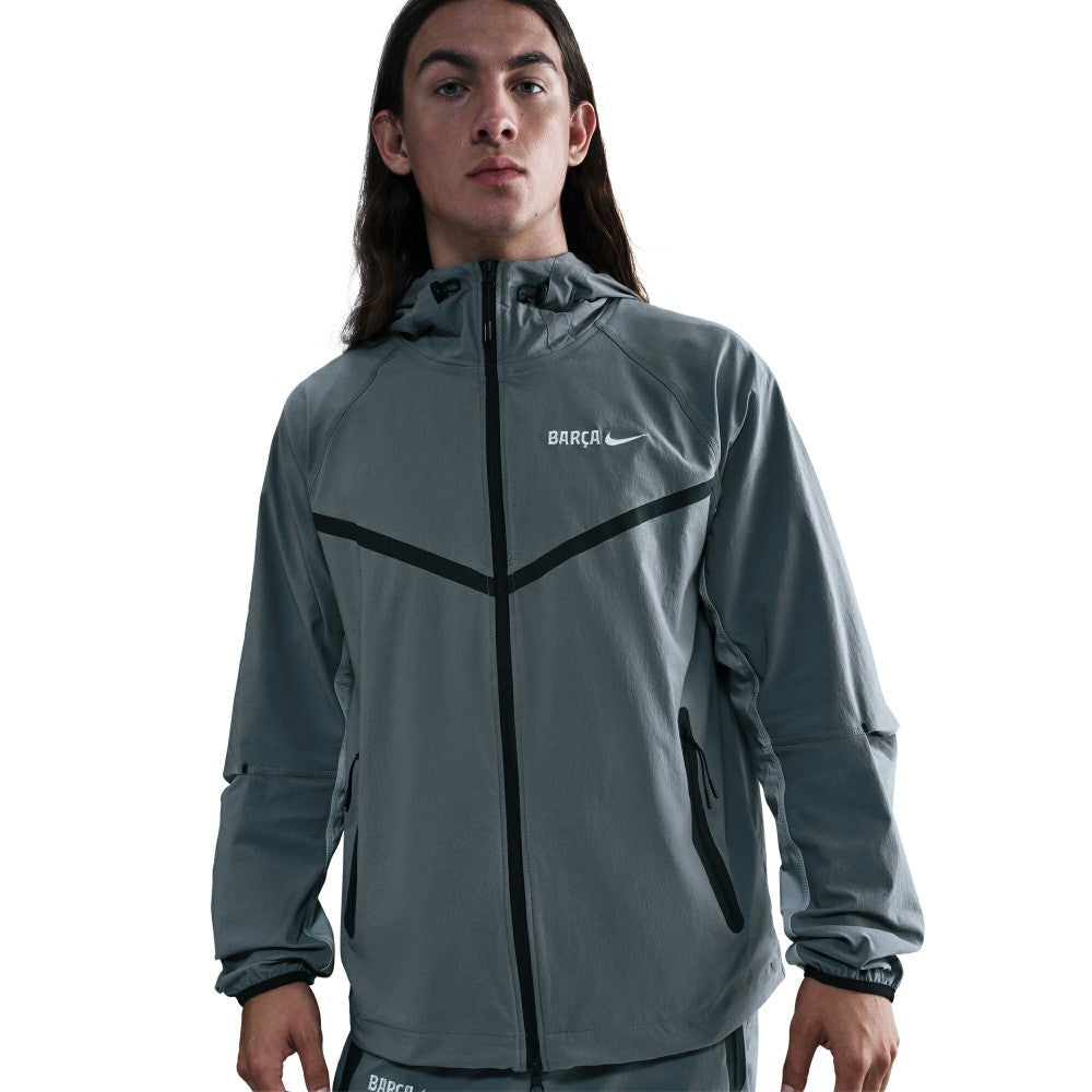 Barcelona Special Edition Full-Zip Woven Fleece Jacket Gray - Nike