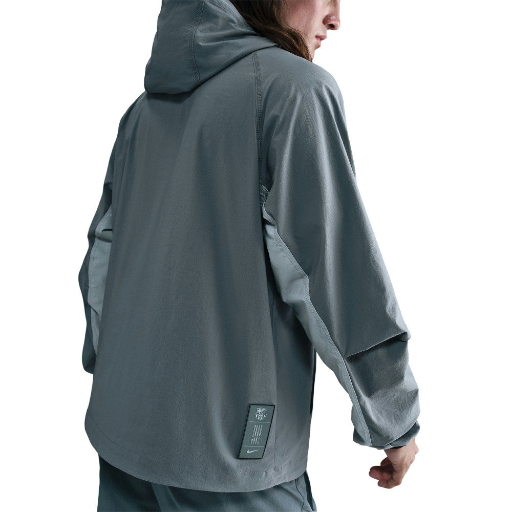 Barcelona Special Edition Full-Zip Woven Fleece Jacket Gray - Nike
