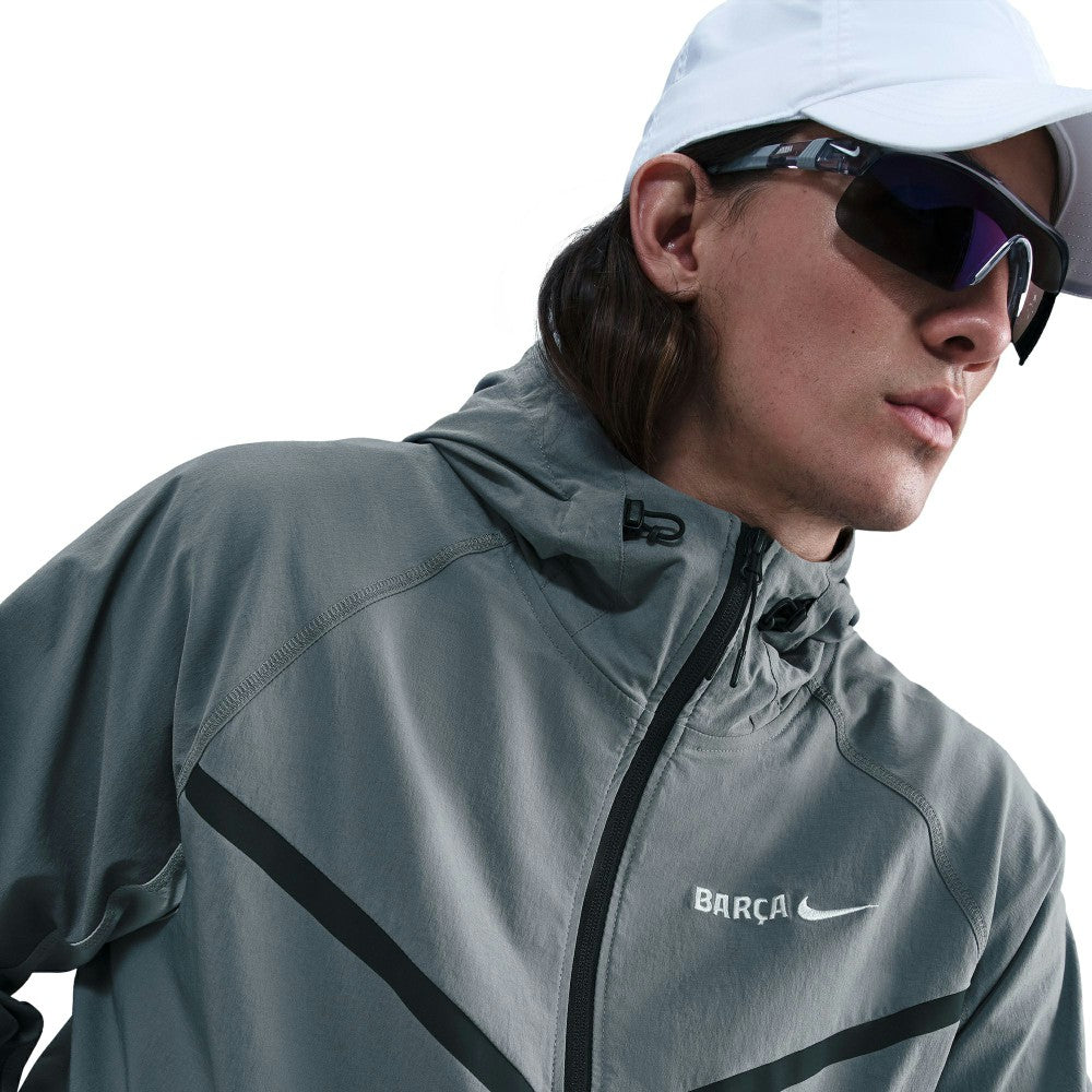 Barcelona Special Edition Full-Zip Woven Fleece Jacket Gray - Nike