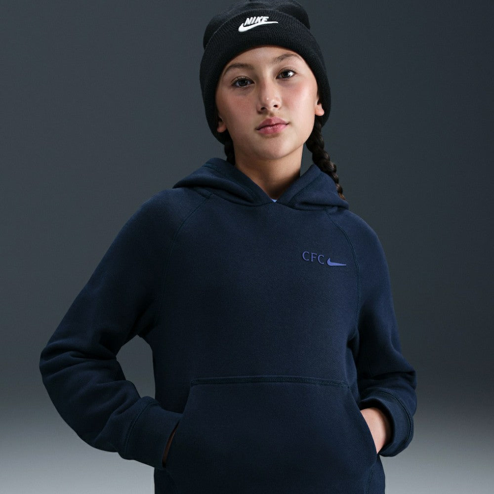 Chelsea Youth Air Raglan Hoodie Navy - Nike