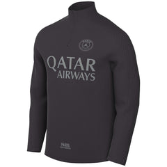 Paris Saint-Germain Strike Drill Quarter-Zip Long Sleeve Dri-FIT Top Anthracite - Nike