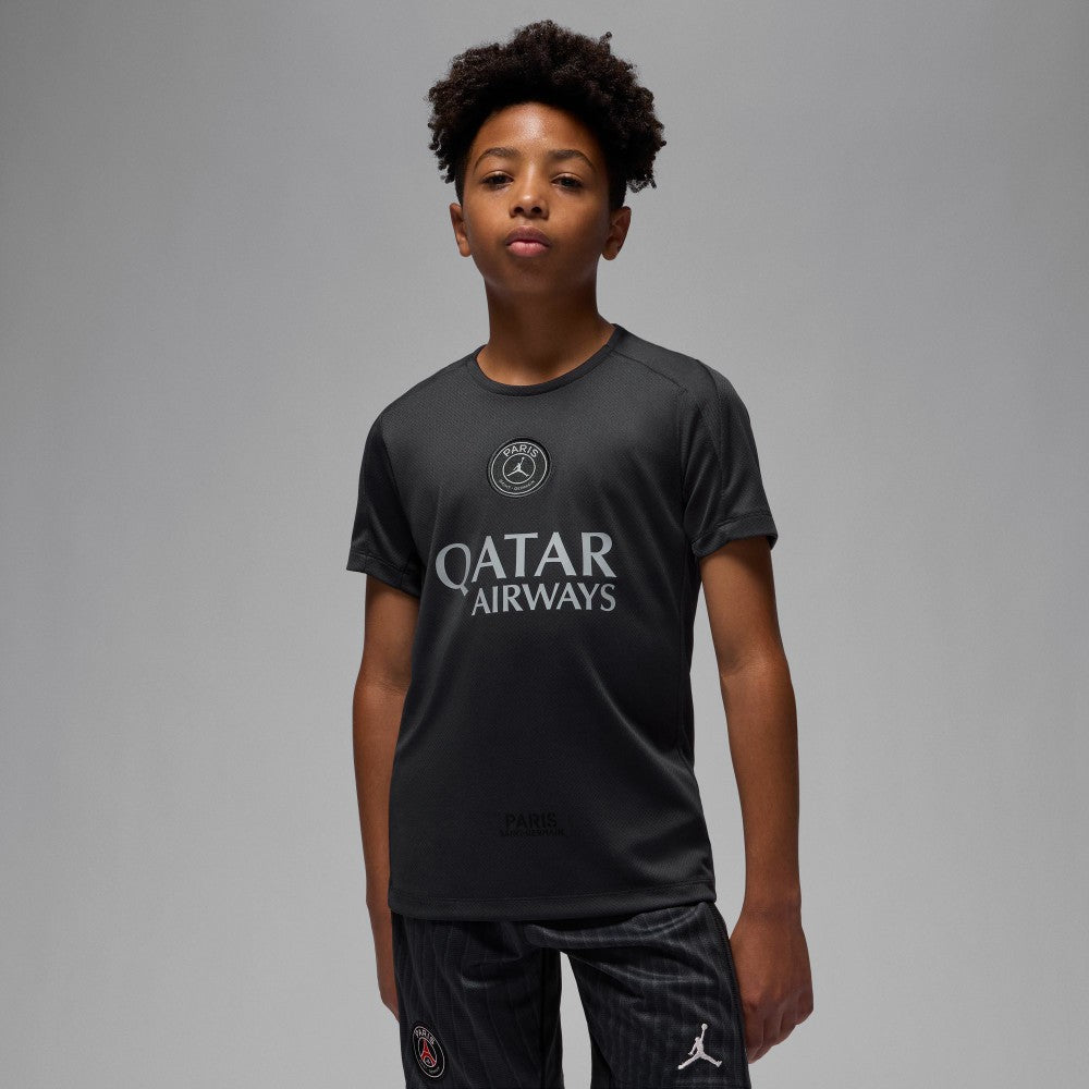 Paris Saint-Germain Jordan Brand Youth 2025/26 Strike Fourth Training Top Black - Jordan
