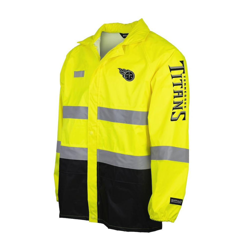Tennessee Titans  Hi-Vis Safety Waterproof Rainshell Full-Zip Hooded Jacket
