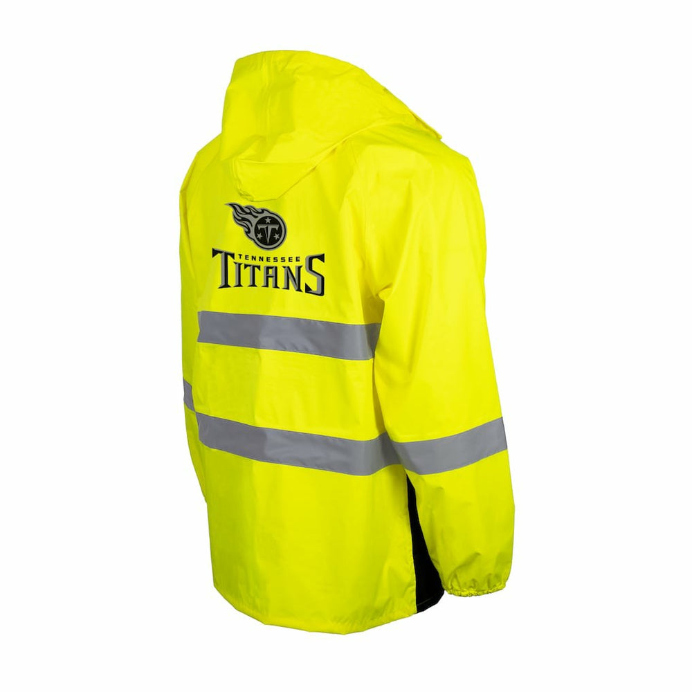 Tennessee Titans  Hi-Vis Safety Waterproof Rainshell Full-Zip Hooded Jacket