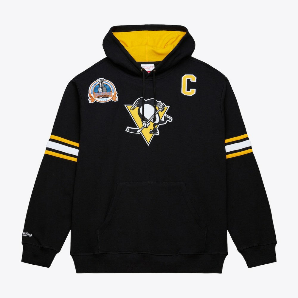 Mario Lemieux Pittsburgh Penguins Mitchell & Ness 1992 Name & Number Premium Pullover Hoodie Outlet