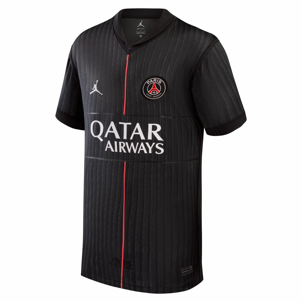 Paris Saint-Germain Jordan Brand Youth 2025/26 Fourth Replica Jersey Black - Jordan