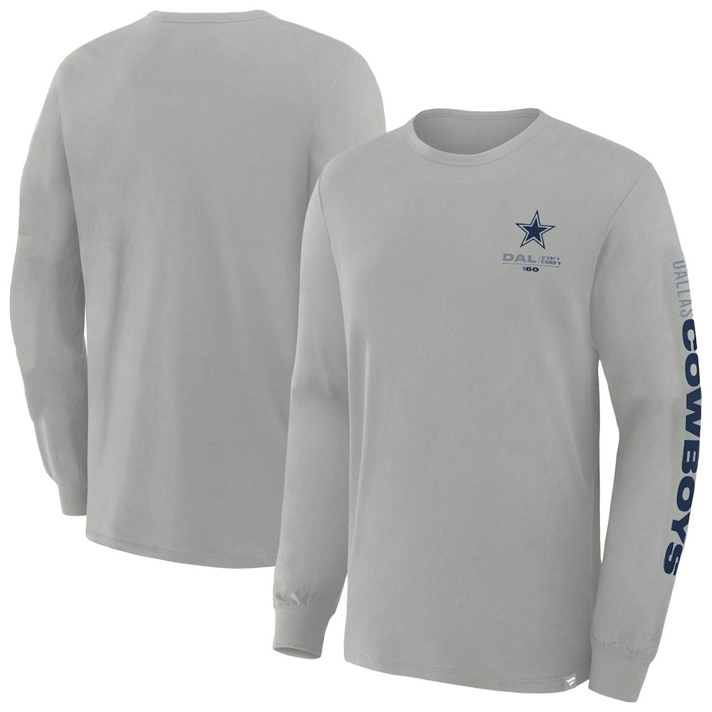 Dallas Cowboys Fanatics Big & Tall Clock Management Legacy Long Sleeve T-Shirt