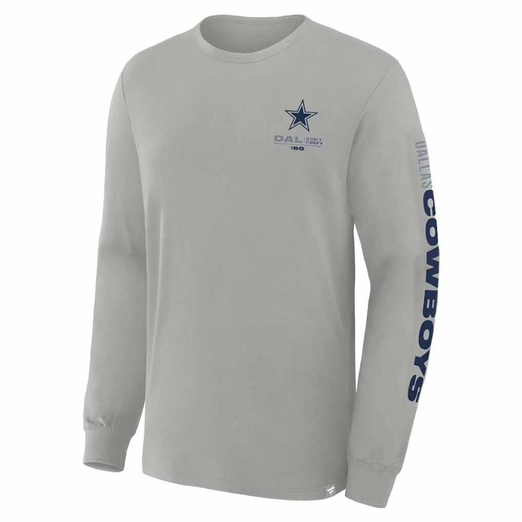 Dallas Cowboys Fanatics Big & Tall Clock Management Legacy Long Sleeve T-Shirt
