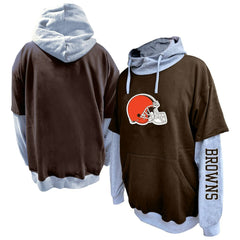 Cleveland Browns Fanatics Big & Tall Twofer Pullover Hoodie